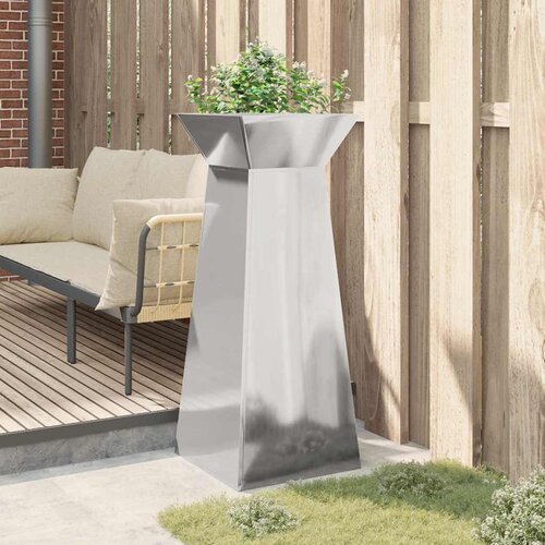  Stup saksija Srebrno 40 x 40 x 100 cm Slike