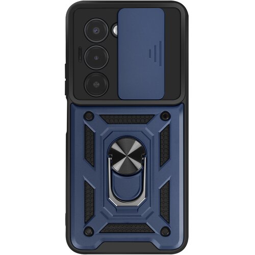 Oem Mayaxess, Ovitek za Xiaomi Redmi 15 5G z vrtljivim magnetnim obročkom in pokrovom za kamero, Modra noč, (5000208808) Cene