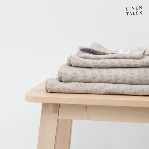 Linen Tales Laneni ručnik vafle strukture u prirodnoj boji 100x140 cm Natural Fine Waffle &amp;ndash; Slike