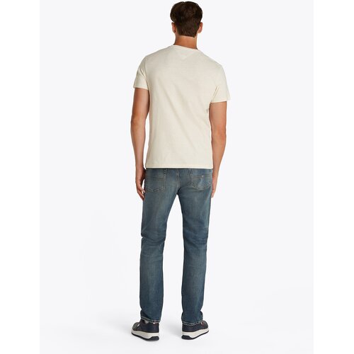 Tommy Jeans Majica svijetlobež / crvena / crna Slike