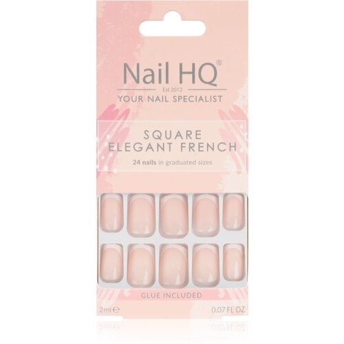 Nail HQ Square umetni nohti Elegant French 24 kos Cene