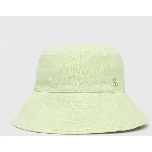 Patrizia Pepe Bombažni klobuk zelena barva