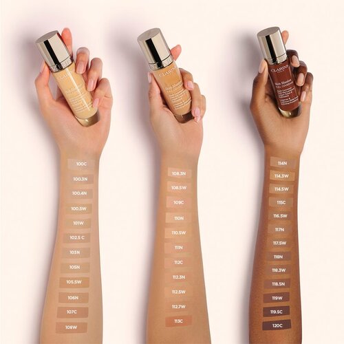 Clarins Skin Illusion Hydrating Foundation visoko prekrivni tekoči puder odtenek 105.5W 30 ml Slike