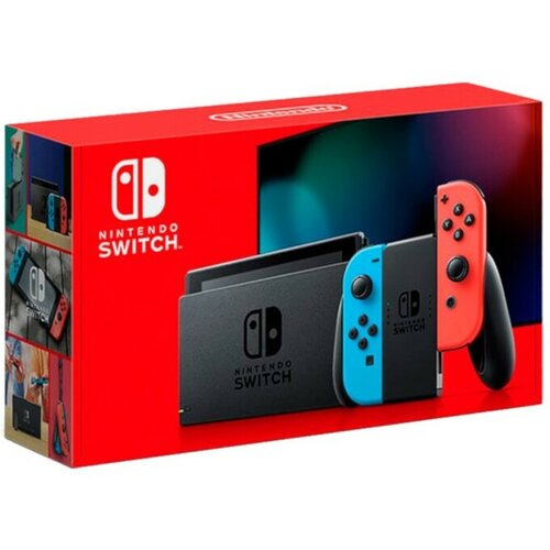 Nintendo switch console neon red/blue V2 2019 Slike