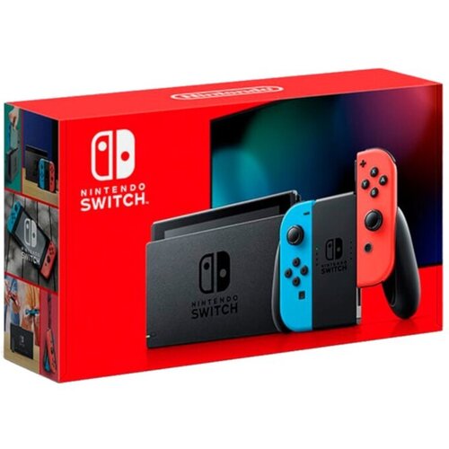 Nintendo Switch Neon-Rot / Neon-Blau (neues Modell 2022) Slike