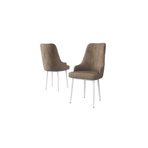 Hanah home set 4 stolice trex cappuccino white Cene