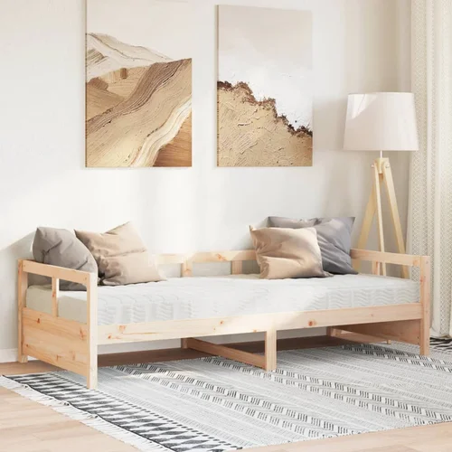 vidaXL Dnevni krevet s madracima 80 x 200 cm od masivne borovine vidaXL Dnevni krevet s madracima 80 x 200 cm od masivne borovine