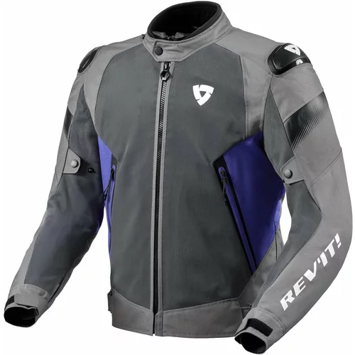 Rev'it! Jacket Control Air H2O Grey/Blue XL Tekstilna jakna