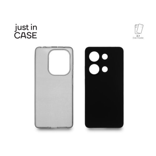 Just_in_Case 2u1 Extra case MIX paket maski za telefon Redmi Note 13 Pro 4G CRNI ( MIX325BK ) Slike