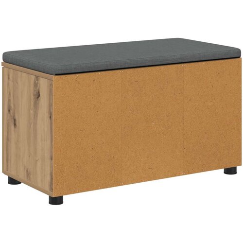  Klupa za hodnik s jastukom Umjetnički hrast 80 x 38 x 46 cm Slike