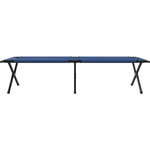  Sklopivi kamperski krevet Plava 210 x 80 x 46 cm Oxford tkanina Slike