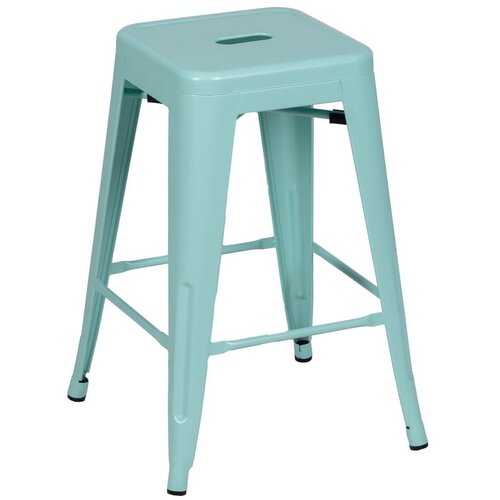 Ixia Tirkizne metalne barske stolice u setu 2 kom (visine sjedala 61 cm) &amp;ndash; Slike