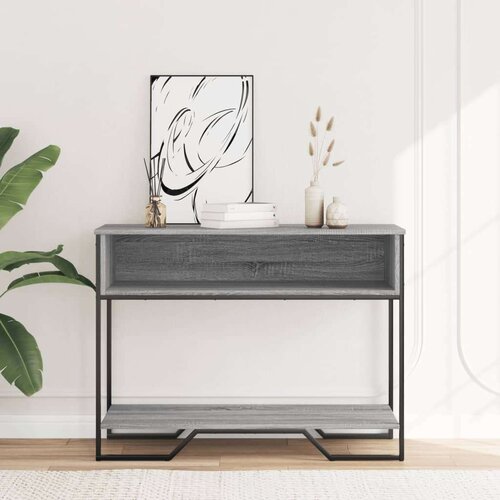  Konzolni stol boja hrasta 100 x 35 x 74 5 cm konstruirano drvo Slike
