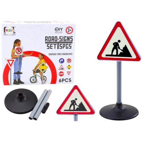  Edukativni set prometnog znaka &amp;quot;Radovi na cesti&amp;quot; - 70 cm Slike