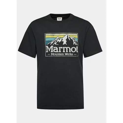 Marmot Majica MMW Gradient M14823 Črna Regular Fit