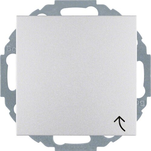 Berker Schuko vtičnica, aluminij/mat s tečajnim pokrovom 47441404, (20859754) Cene