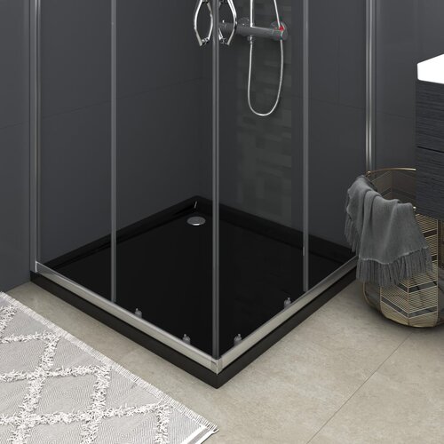 vidaXL Četvrtasta tuš-kada ABS crna 90 x 90 cm Cijene