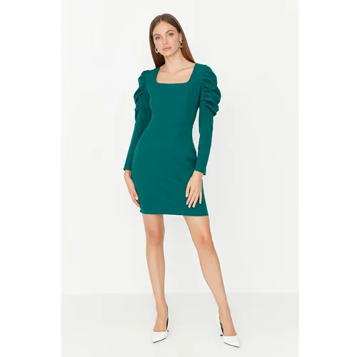 Trendyol Green Shoulder Detailed Dress