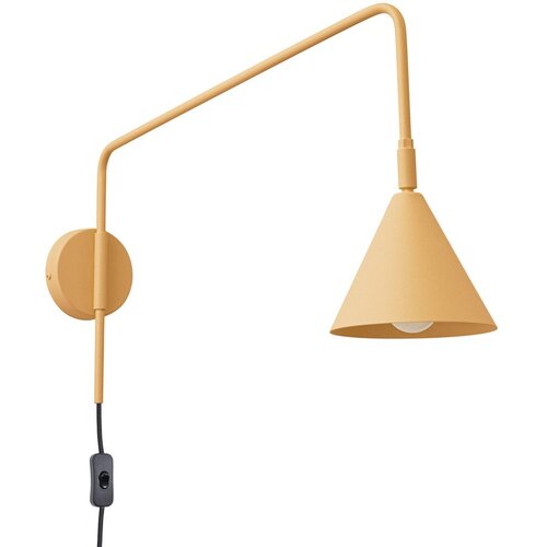 Sollux Žuta zidna lampa s utikačem ø 14 cm Zylo – Cene