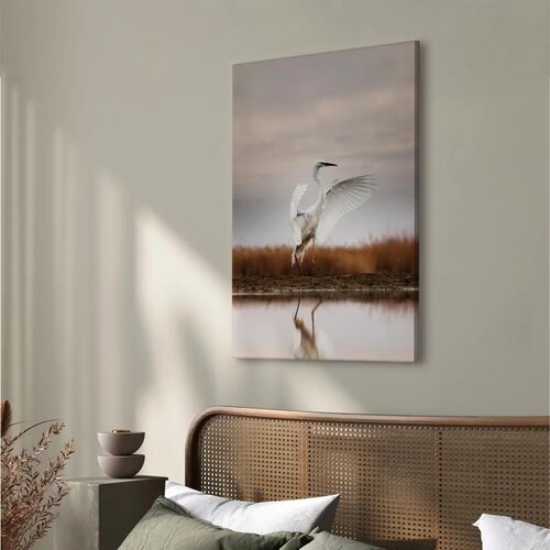  Slika - Autumn by the Lake (1 Part) Vertical 80x120 Akustična Slike