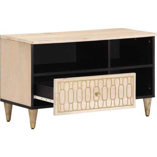 Maison Chic TV omarica - TV stojalo - Televizijska omarica 80x33x46 cm trden mangov les, (21701597) Cene