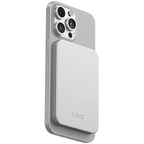 LINQ Powerbank 5 000 mAh Brezži?ni magnetni nosilec, združljiv z MagSafe Ultra-Slim, Siva, (22008829) Cene