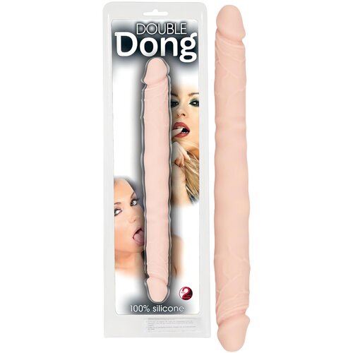 Igrače You2Toys - Double Dong - 100% silikonski dildo (prirodni) Cene