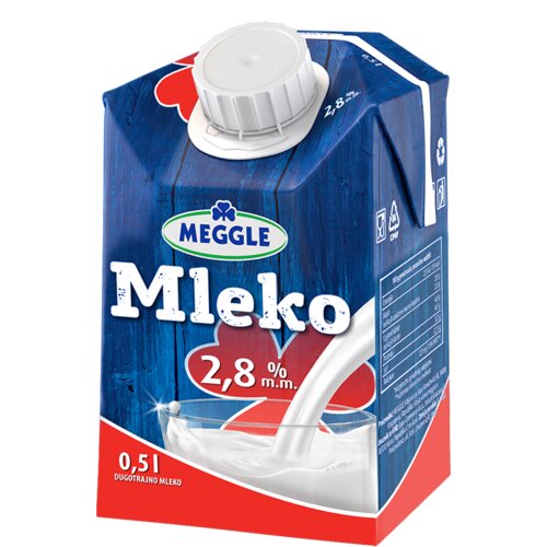 Meggle Dugotrajno mleko 2,8%mm 500ml Cene