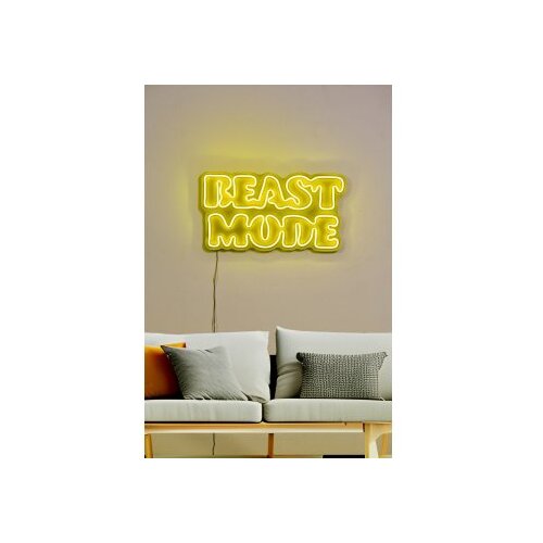 WALLXPERT dekorativna plastična led rasveta beast mode yellow Slike