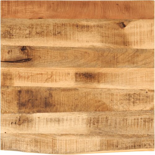 VidaXL Mizna plo&amp;scaron;ča 80x80x3,8 cm naraven rob trden robusten mangov les Slike