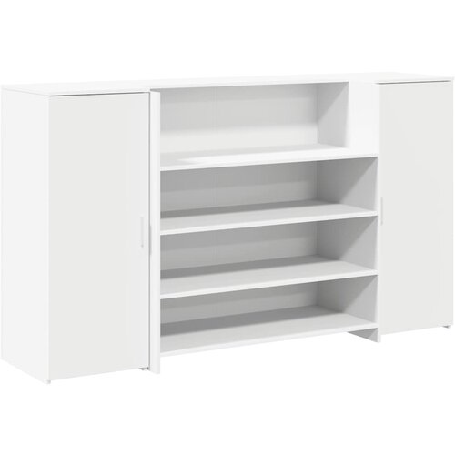 Maison Chic sprejemna pisalna miza - računalniška miza bela 180x50x103,5 cm iz umetnega lesa, (21785287) Cene