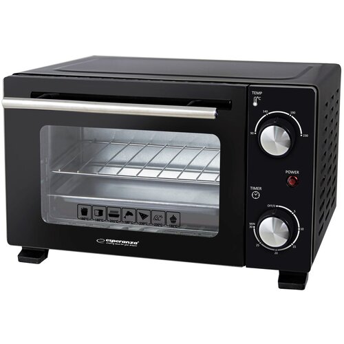 Esperanza Električna pečica mini CALZONE, 10L, 800W, črna, (5000338515) Cene
