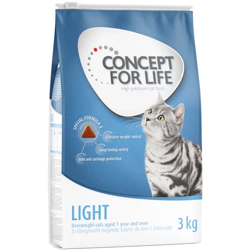 Concept for Life Snižena cijena! 10 kg / 9 kg - Light Adult (3 x 3 kg)