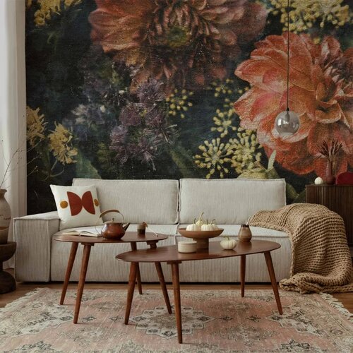  Foto tapeta - Retro Flowers - First Variant 150x105 Cene
