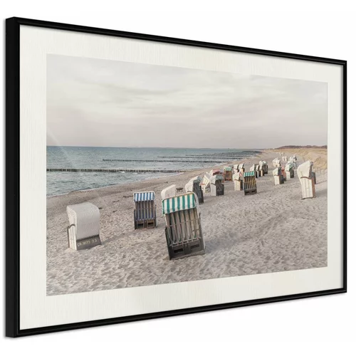 Poster - Baltic Beach Chairs 60x40