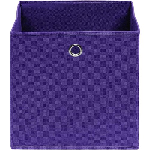 vidaXL Škatle 10 kosov netkano blago 28x28x28 cm vijolične Cene