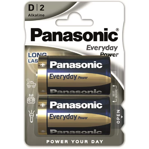 Panasonic baterije LR20EPS/2BP Alkaline Everyday Power