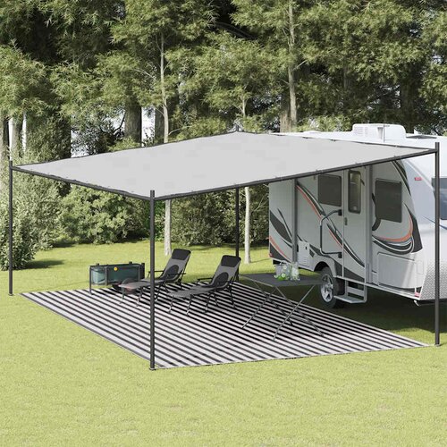  Tepih za &scaron;ator antracit i bijeli 400 x 700 cm HDPE Cijene