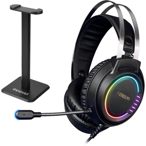 Gamdias slušalice sa mikrofonom + postolje Eros M3 Elite RGB/USB Slike