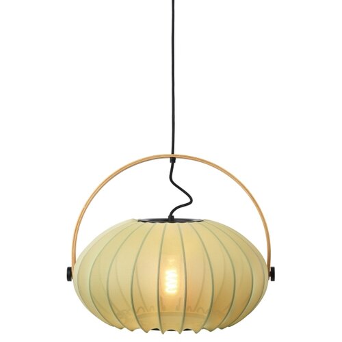 Halo Design 746361 - Visilica na sajli DC, 1xE27/40W/230V, prečnik 40 cm, zelena/hrast Slike