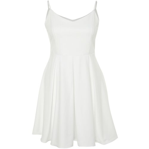 Trendyol Curve Plus Size Dress - White - A-line Slike