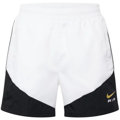 Nike Sportswear Hlače 'AIR' rumena / črna / bela