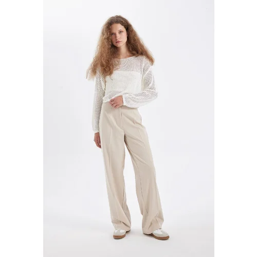 Defacto Wide Leg High Waist Standard Length Trousers