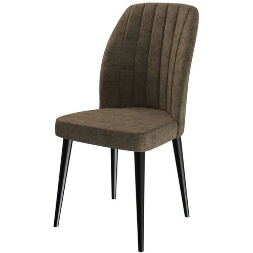Hanah home set trpezarijskih stolica Etra 6 kom, braon tkanina Jerry, crne drvene noge Cene
