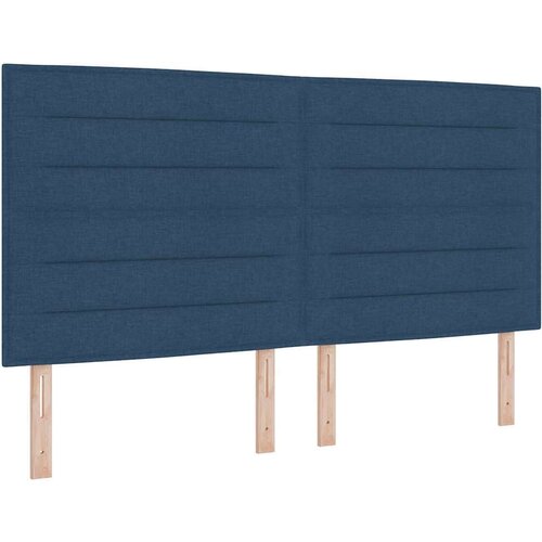 Box spring krevet s madracem Plava 180 x 200 cm tkanina Slike