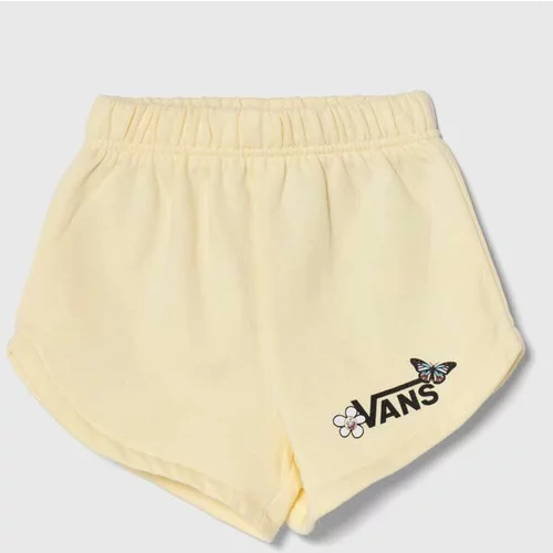 Vans Dječje kratke hlače FLUTTER FLY SHORT boja: žuta, s tiskom
