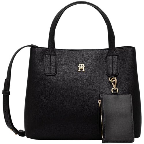 Tommy Hilfiger Torbice za na ramo TH ICON MINI SATCHEL AW0AW18722 Črna Cene
