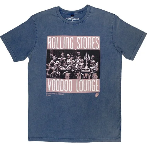 The Rolling Stones Košulja Voodoo Skulls Stone Wash Unisex Denim Blue XL