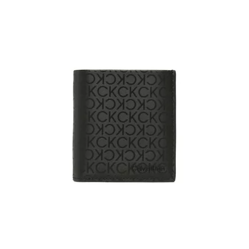 Calvin Klein Majhna moška denarnica Daily Tech Trifold 6Cc W/Magcoin K50K510196 Črna
