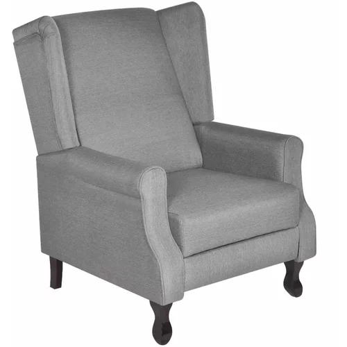  Fotelja od tkanine siva